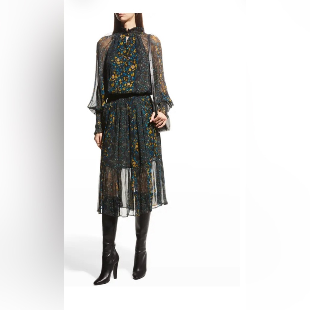 Ramy Brook
Pauline Mixed-Print Chiffon Dress